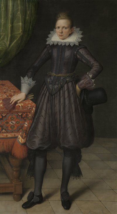 Porträt eines jungen Mannes, wahrscheinlich Peter Courten (1599–1624) von Salomon Mesdach